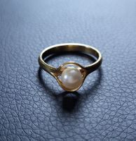 18 Karat 750 Gold Ring Mit Perle