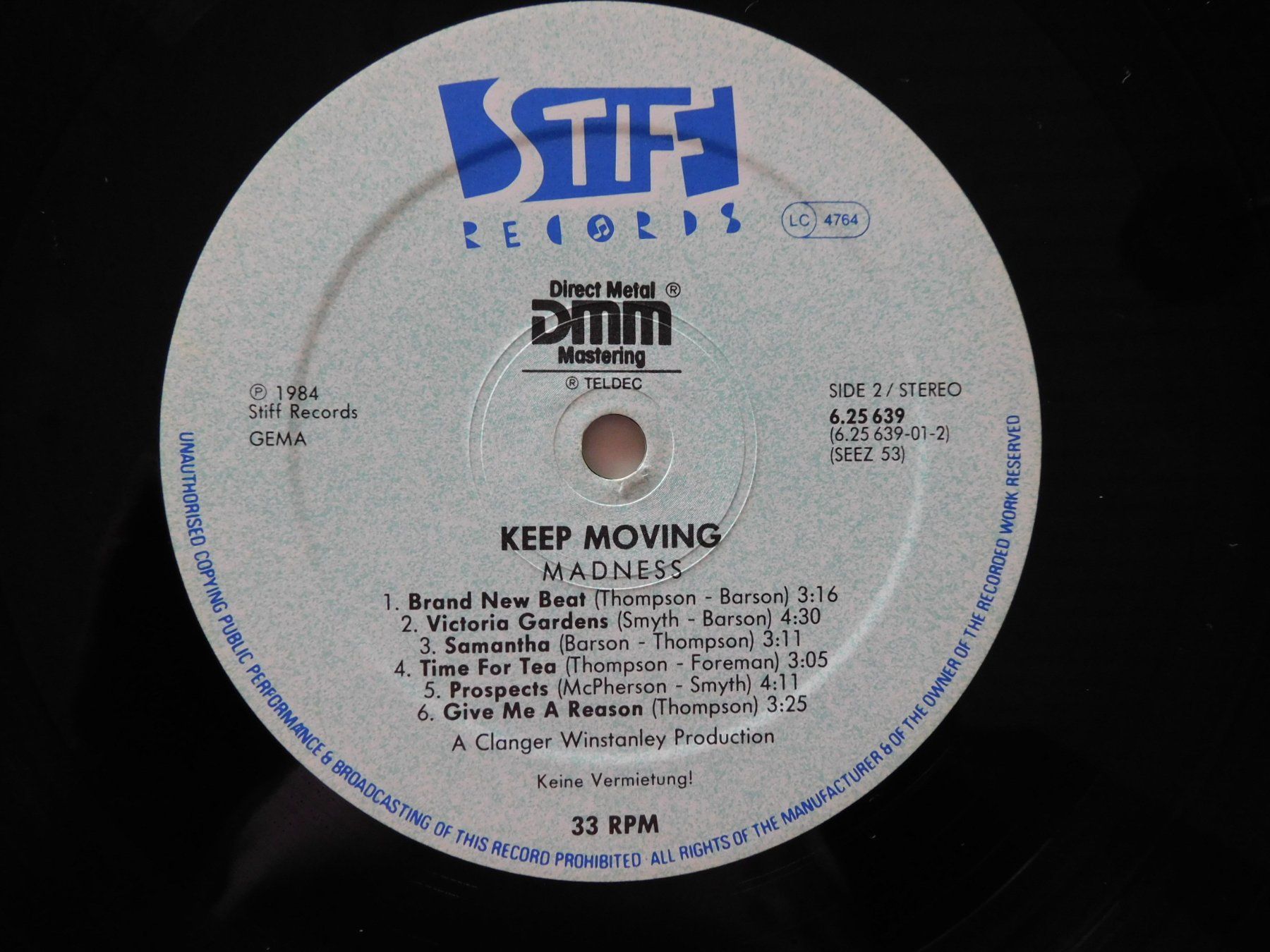 Schallplatten: Madness - Keep Moving - 1984 - Germany – Gebraucht aus Emmenbrücke von Dickens 3