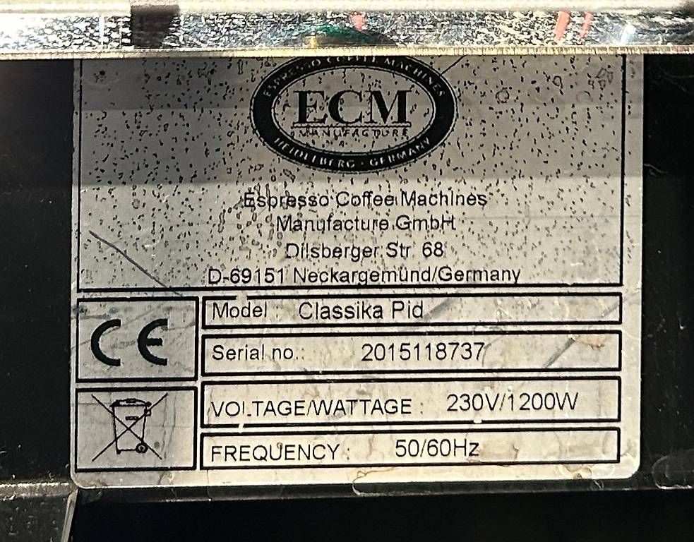 ECM Manufacture Macchine per caffè & Macchine per espresso: ECM Classika PID  Siebträger Kaffeemaschine – Usato da Zürich venduto da DynamicFrame 3