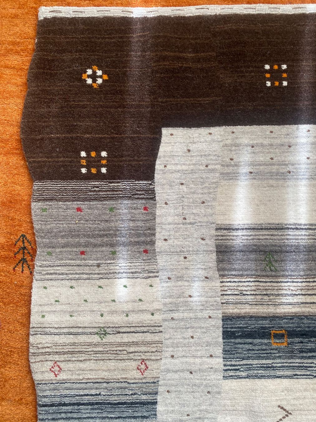 Gabbeh Tappeti: 3er-Set Gabbeh Loribaft 230x160 & 145x75 – Usato da Zürich venduto da Simodo 2