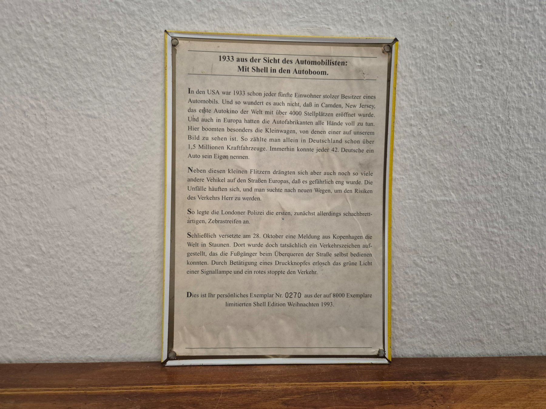 Shell Schilder: Blechschild Shell Tankstelle Tanksäule Limitiert 1993 Blech – Gebraucht aus Neuhausen von rraayy 6