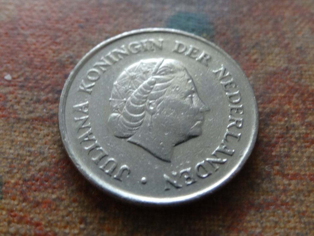 Alle Münzen: PAYS-BAS  Nederland  25  Cent  1971 – Gebraucht aus Romanel-sur-Lausanne von Swift13 1
