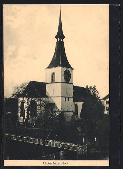 Ansichtskarten: AK Utzenstorf, Die Kirche – Gebraucht aus Berlin von bartko-reher