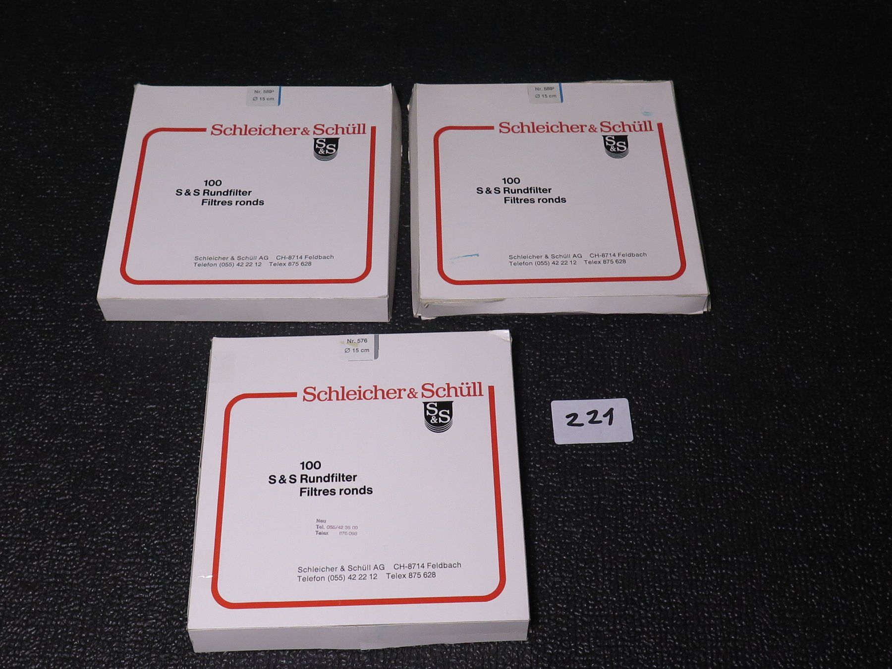 Sanitari: 3x Schleicher Schüll 150mm Filterpapier, NEU – Nuovo (secondo la descrizione) da Basel venduto da Deko1