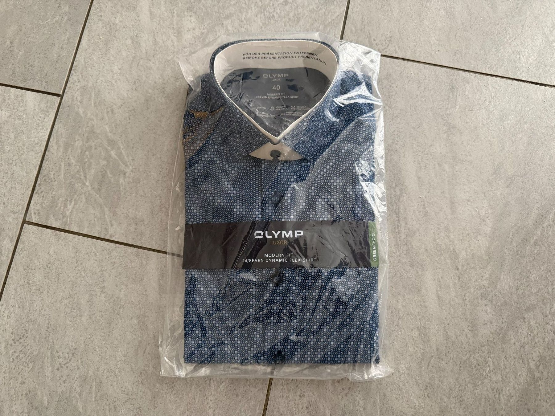 Camicie: Hemd OLYMP Luxor 24/Seven Modern Fit Dynamic Flex - Gr. 40 – Usato da Bülach venduto da Loredana13