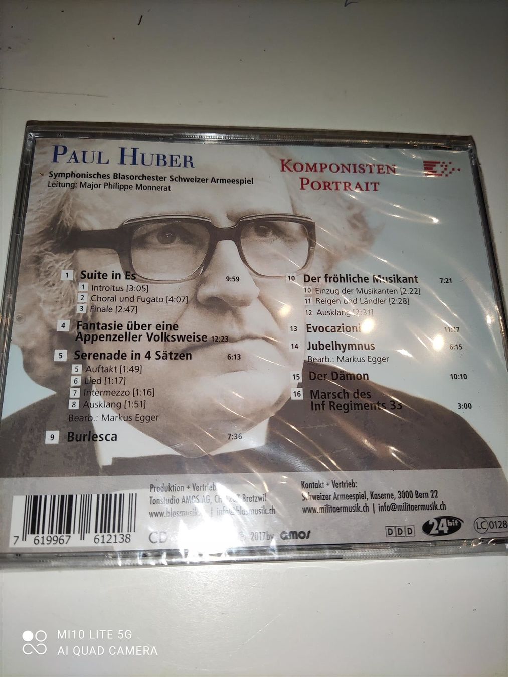 Audiolibri: Komponisten Portrait: Paul Huber – Nuovo e nell'imballaggio originale da St. Gallen venduto da elk2020 1