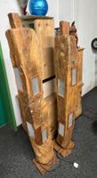 Antik Stehlampen aus Holz (einmalig, Unikat aus Indonesien)