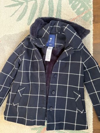 Jacadi Kinderjacke Gr. 140 gefüttert karo wie neu 🧥55
