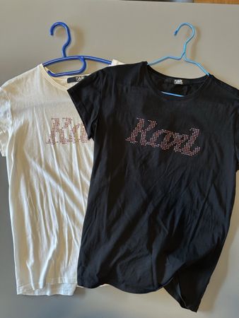 Lot de 2 T-shirts Karl Lagerfeld, Taille S, État Impeccable