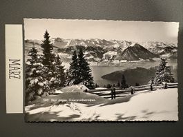 AK von Rigi gegen Unterwaldneralpen