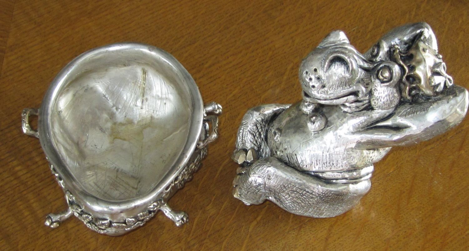 Sculture & Statue: Skulptur Nilpferd in Wanne Silber 925 – Nuovo (secondo la descrizione) da Eschenbach venduto da Alicekunst 5