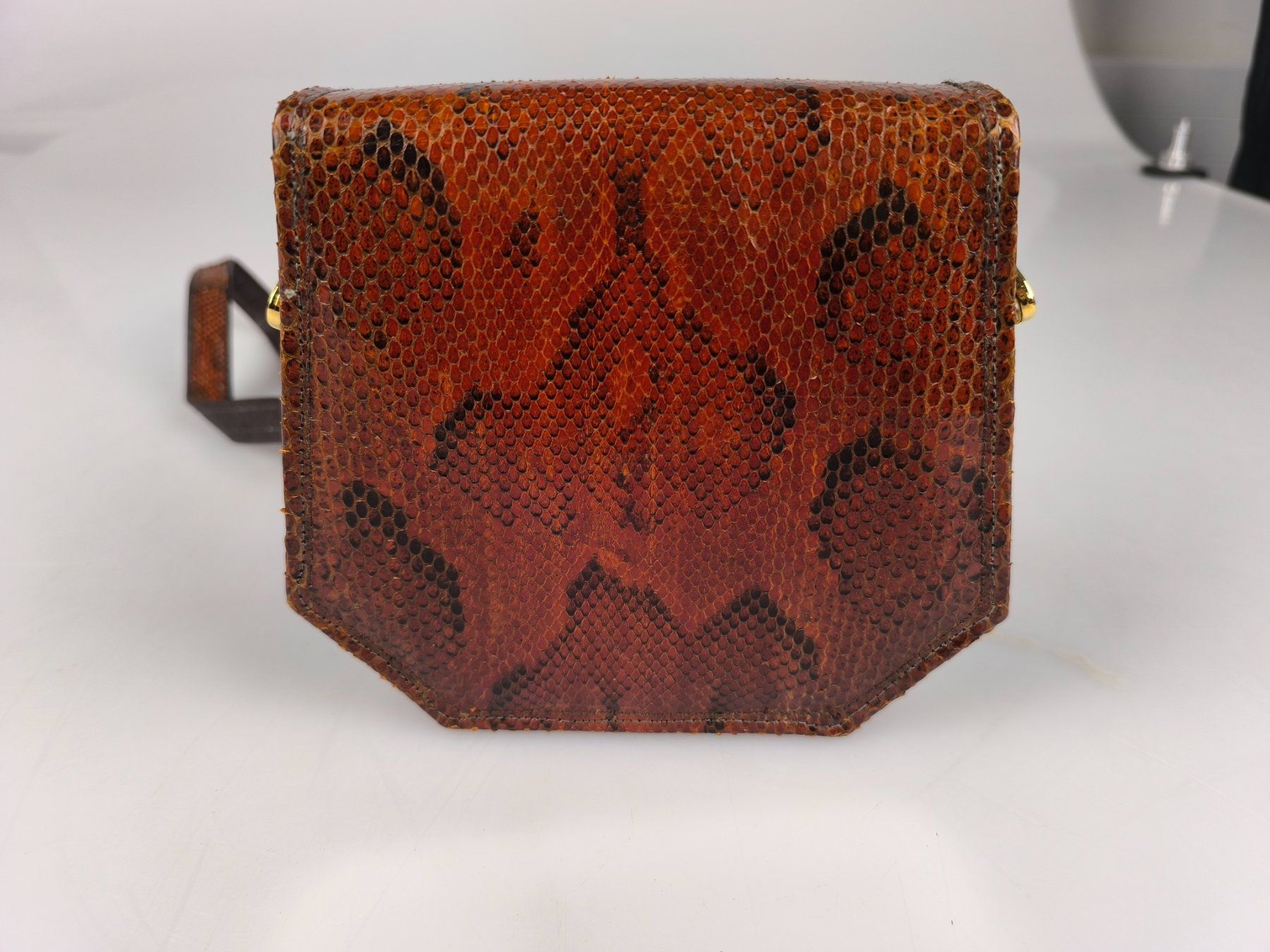 Taschen für Damen: Handtasche braun Schlangenleder Optik – Gebraucht aus Rüti ZH von Restwert_Rueti_ZH 2