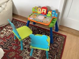 Vtech Kindertisch mit 2 Stühlen, Lernspass für Kinder!