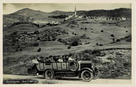 Unterengadin SENT mit Postauto GR gel. 1925!