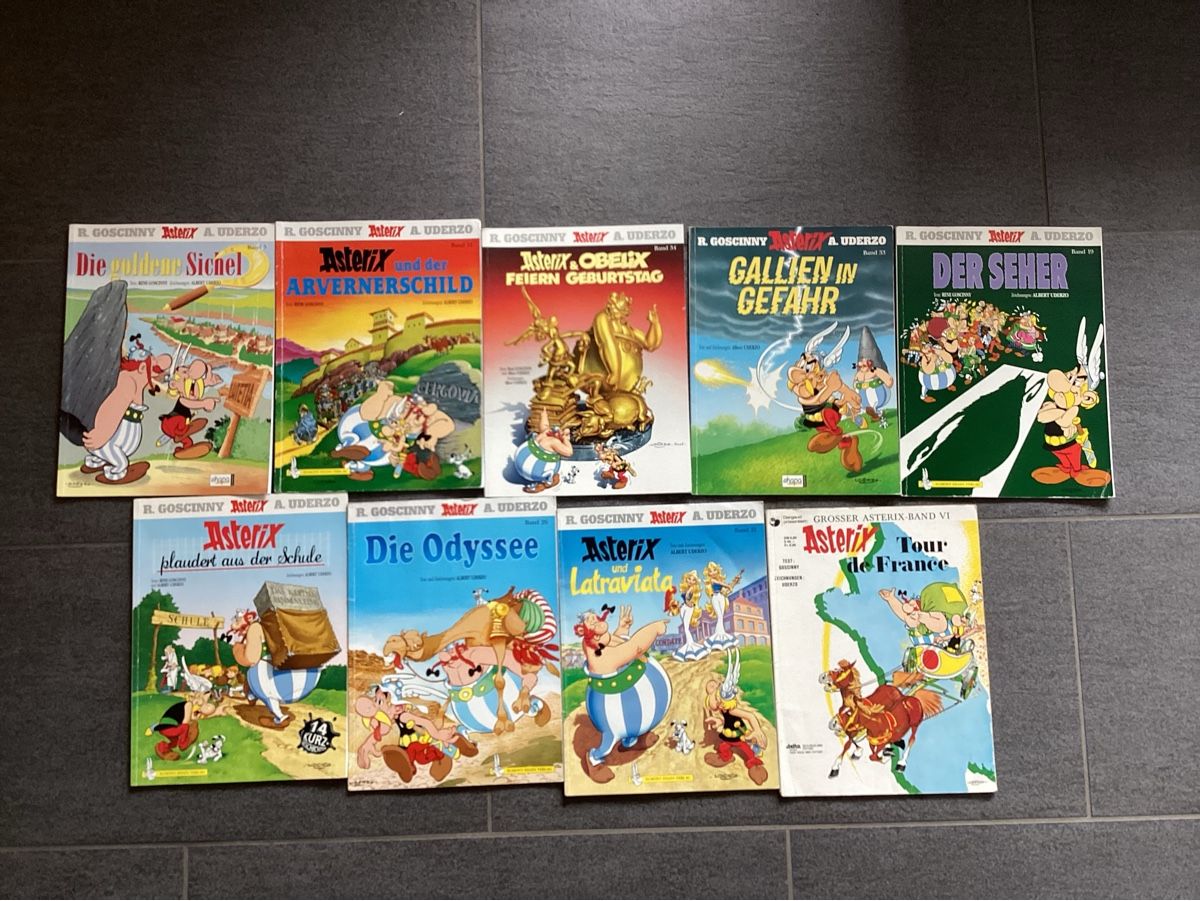 Fumetti: Neun Asterix Comics – Usato da Plons venduto da Tschugi140