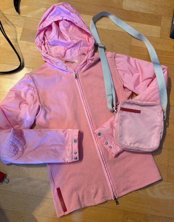 Vintage Prada Set Jacke und Tasche rosa Gr.40 guter Zustand