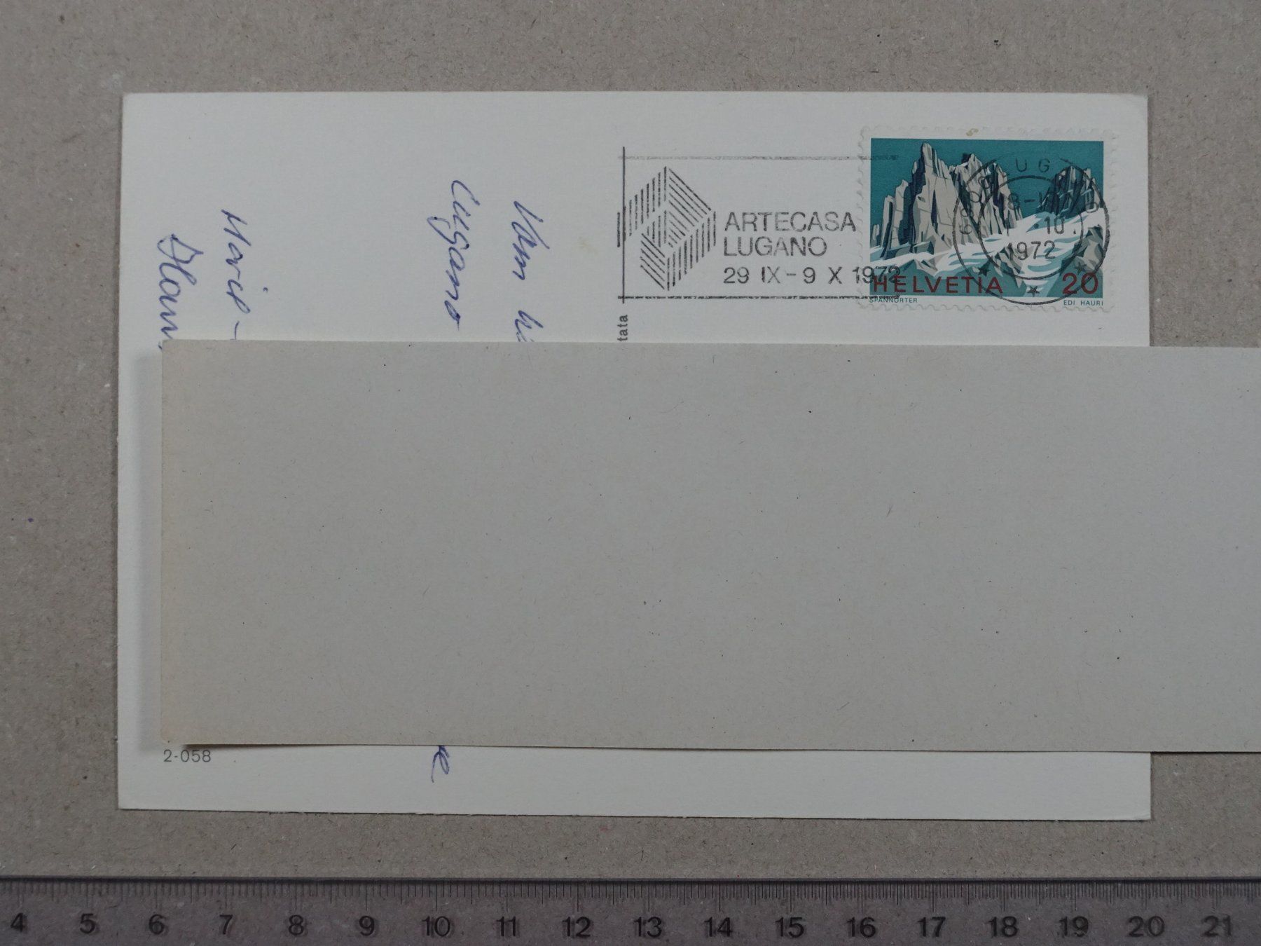 Cartes postales: Lugano, 1972 – D'occasion à Lenzburg par fh1 1