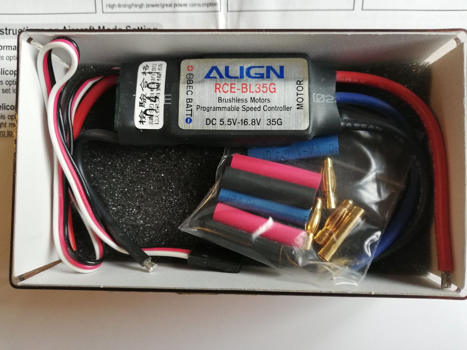 Modellismo RC: Brushless-Regler ALIGN RCE-BL35G – Nuovo e nell'imballaggio originale da Witterswil venduto da ushornet