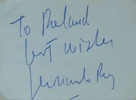 Fernando Rey (1917-1994) Schauspieler - Autogramm