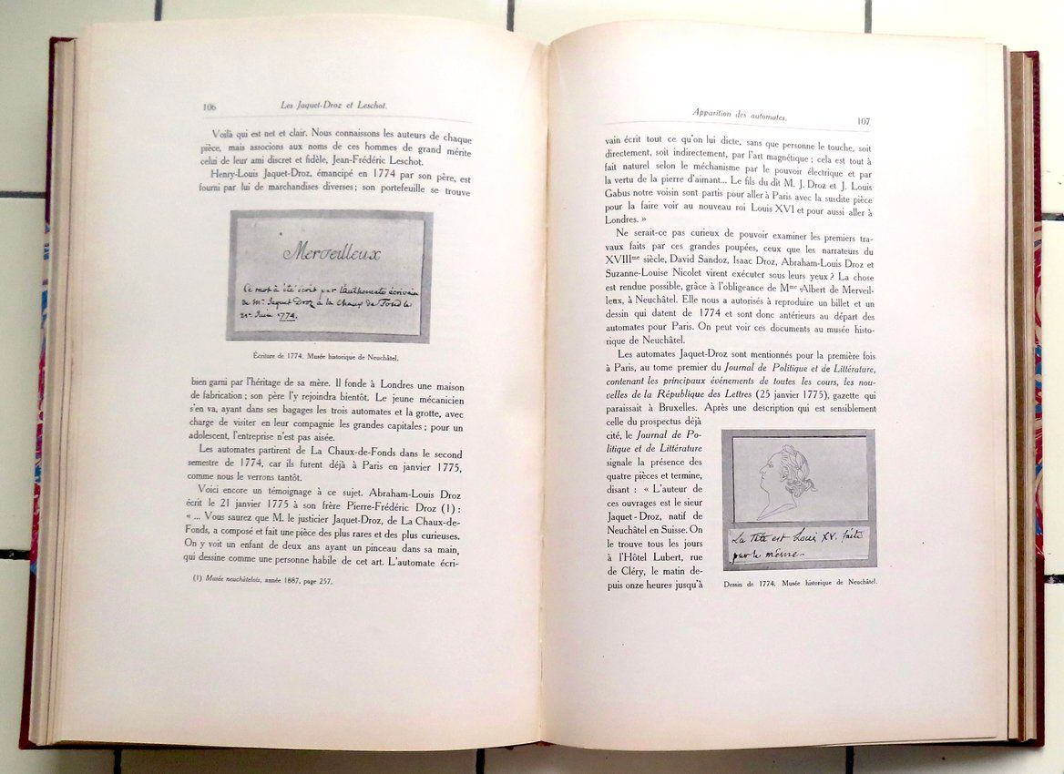 Bücher: Les Jaquet-Droz et Leschot - 1916 – Gebraucht aus Le Locle von LibrairieLaBergerie 4