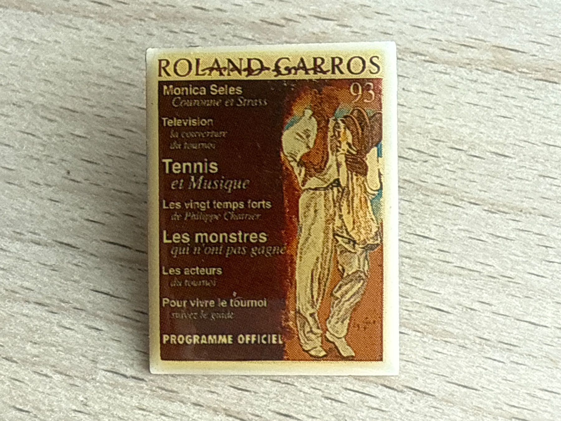 Placchette & Badge: Pin Roland Garros 93 – Usato da Glattbrugg venduto da Schweigmatt