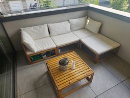VidaXL Loungeset mit Tisch – Gartenlounge / Balkonmöbel