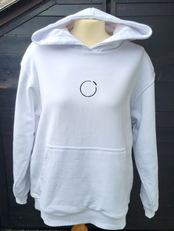 Cardigan- hoodie Blanc 100% coton