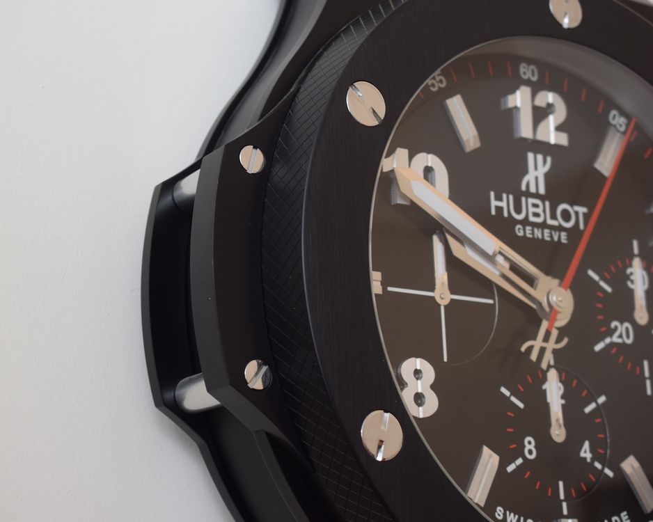 Magnificent x-large HUBLOT WALL CLOCK Big Bang (Gebraucht) in