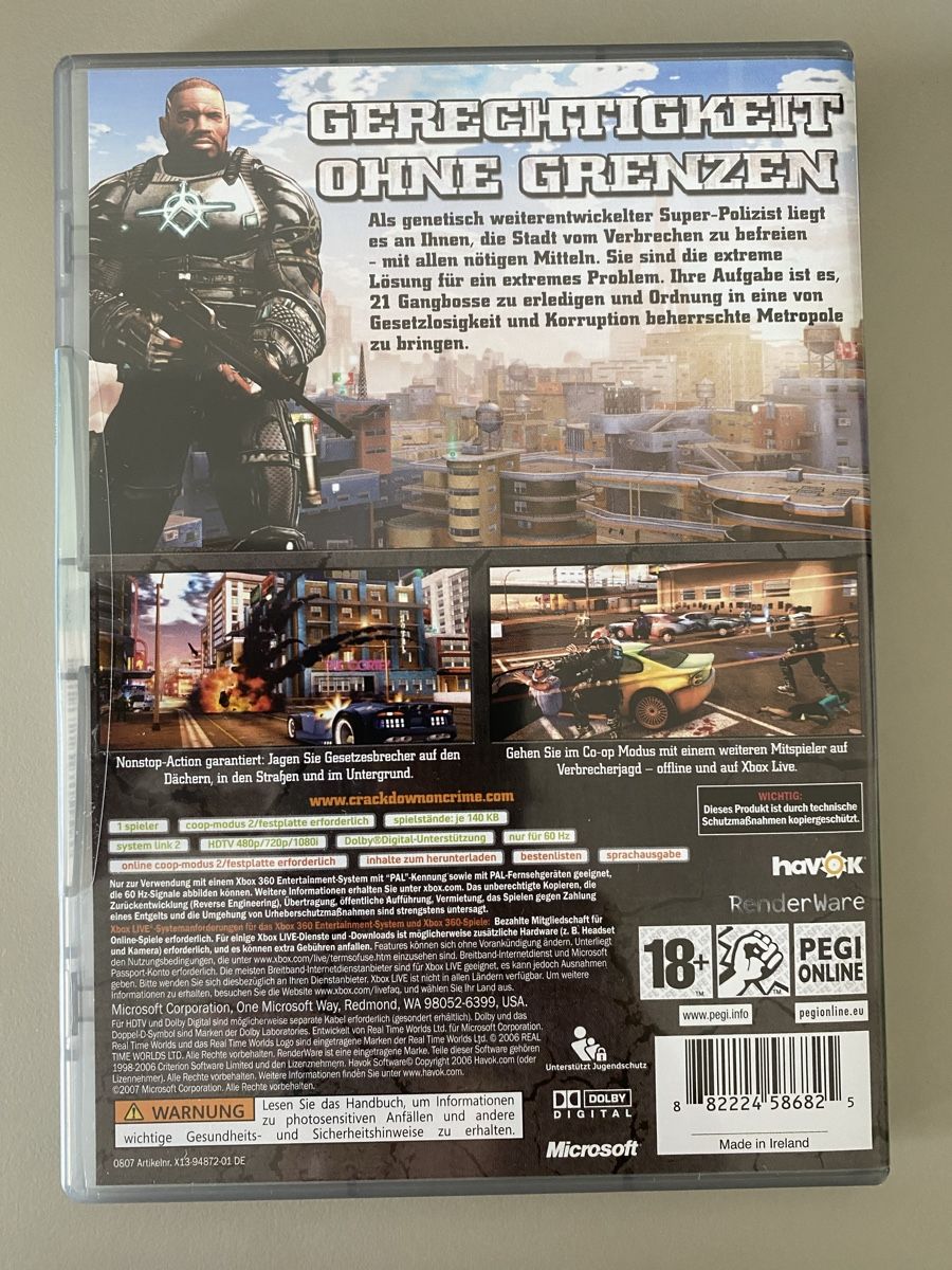 Microsoft Giochi: Crackdown für Xbox 360 (Classics) – Usato da Thunstetten venduto da Virus_33 2