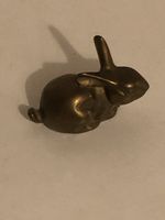 Deko-Figur Hase aus Messing massiv guter Zustand klein