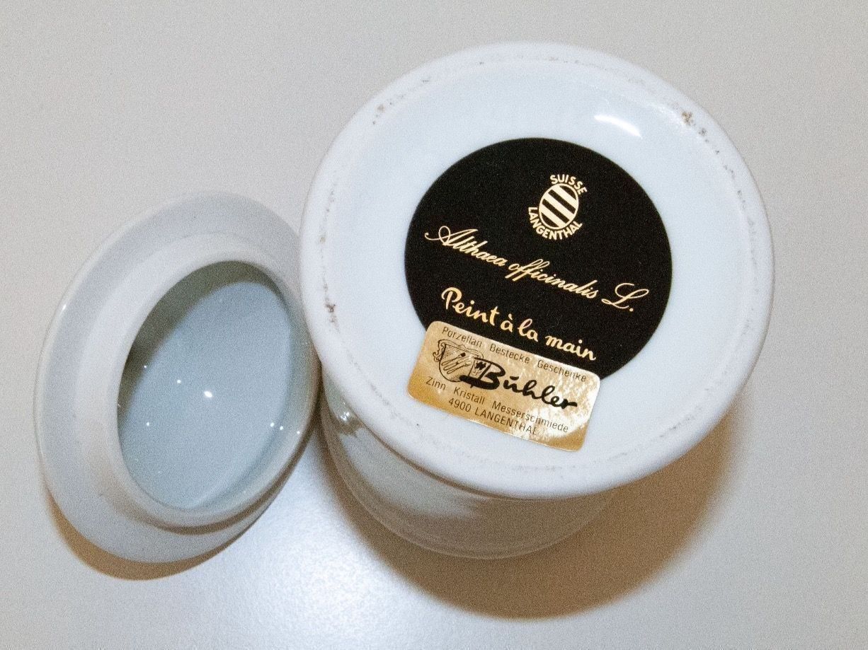 Zuccheriere: Dose Apothekerdose Langenthal handgemalt – Usato da Zollikofen venduto da pico27 4