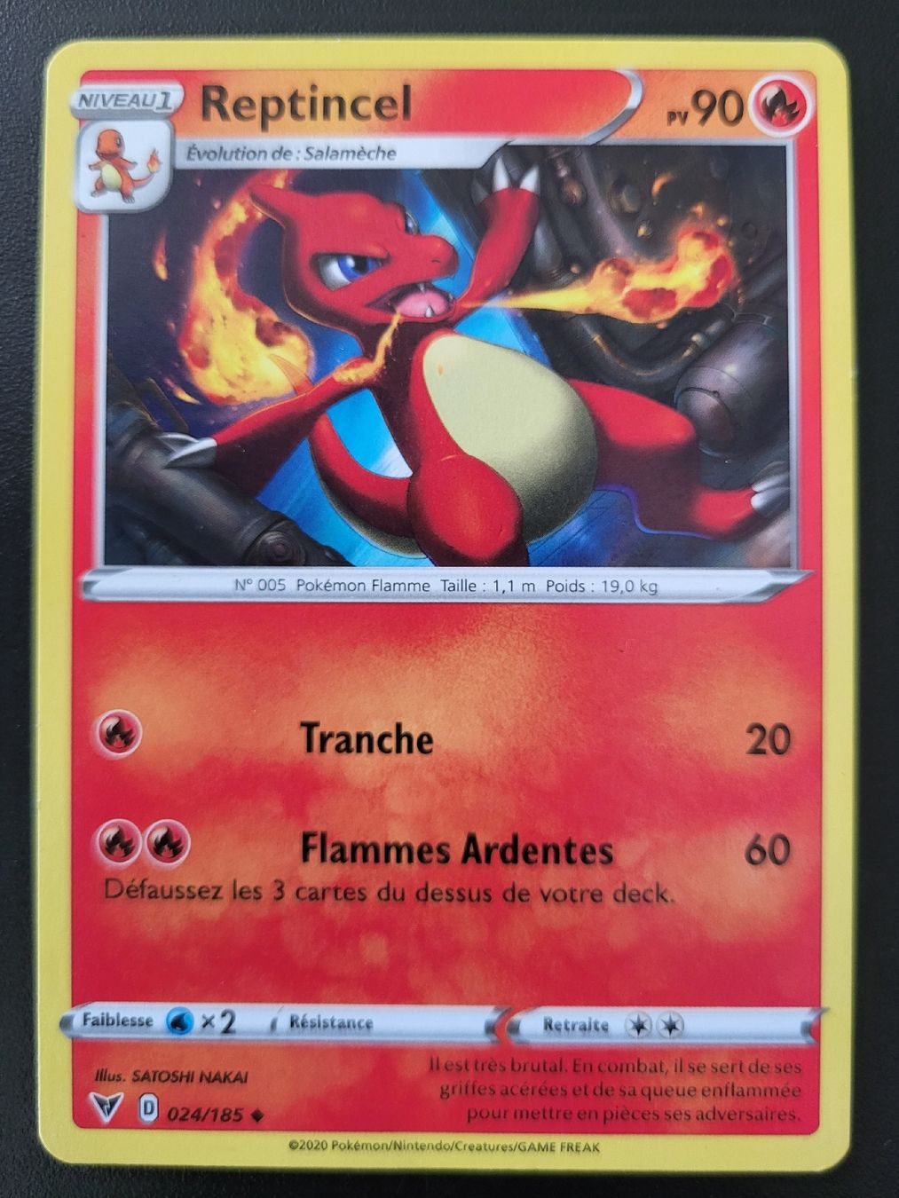 Pokémon Carte collezionabili: Reptincel Voltage Eclatant FR – Nuovo (secondo la descrizione) da St-Sulpice VD venduto da cel_ysf7
