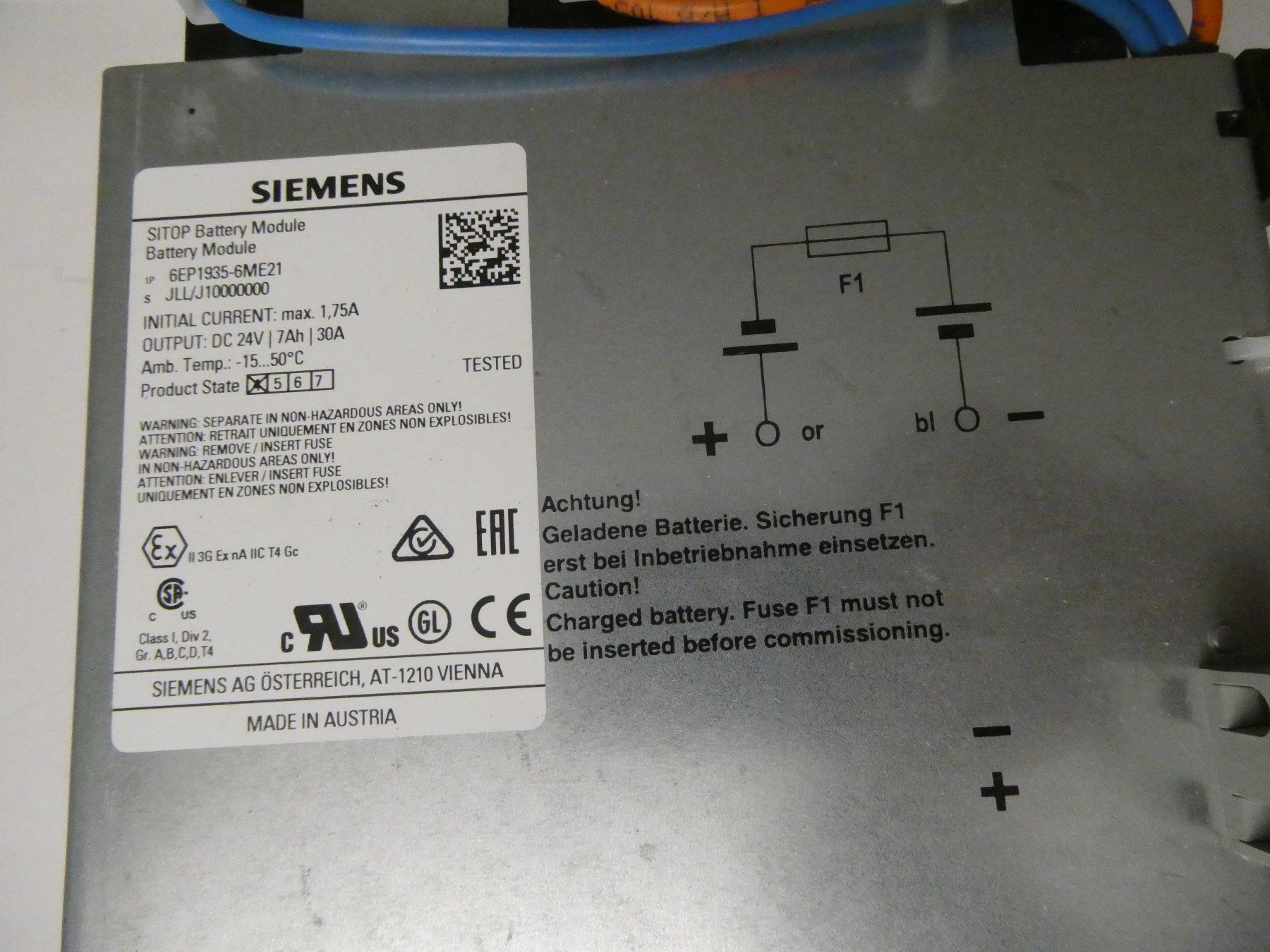 Componenti elettronici: Siemens SITOP Akkumodul 24 V/7 Ah – Nuovo (secondo la descrizione) da Fulenbach venduto da Hach0 1