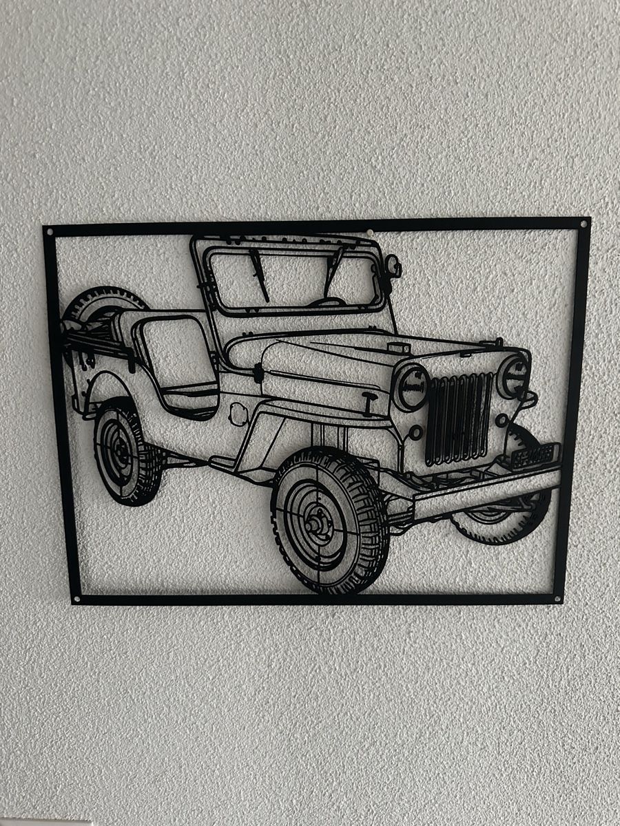 Jeep Insegne: Willys Jeep Blechschild  – Usato da Wil SG venduto da Davidson8