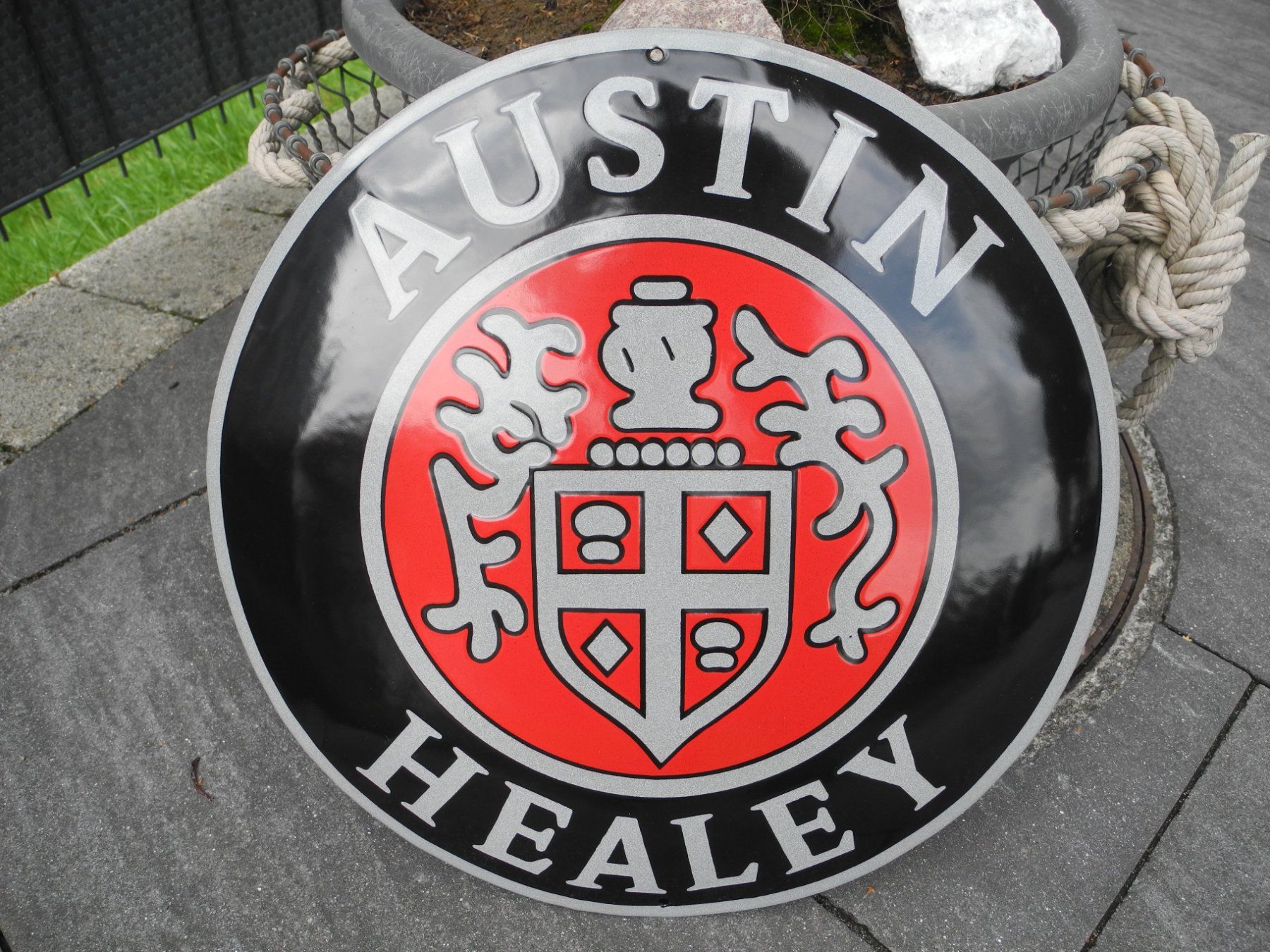 Insegne: SCHÖNES AUSTIN HEALEY EMAILLESCHILD – Nuovo (secondo la descrizione) da Reinach AG venduto da Huckleberrysix 3