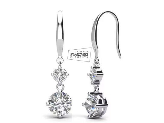 Orecchini pendenti & Orecchini a lobo: Ohrring  mit Swarovski Elements – Nuovo e nell'imballaggio originale da Bottenwil venduto da anh_5brz