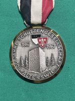 Medaille Schützengesellschaft Alterswil 1867-1967 silber