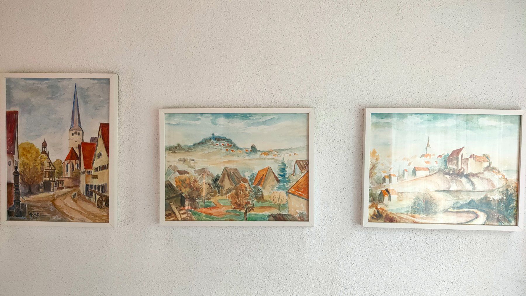 Dipinti: Triptychon Trilogie Höfingen Leonberg Günter Hermann 1995 – Usato da Widen venduto da The_Queen
