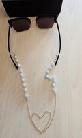 Brillenkette mit Perlen