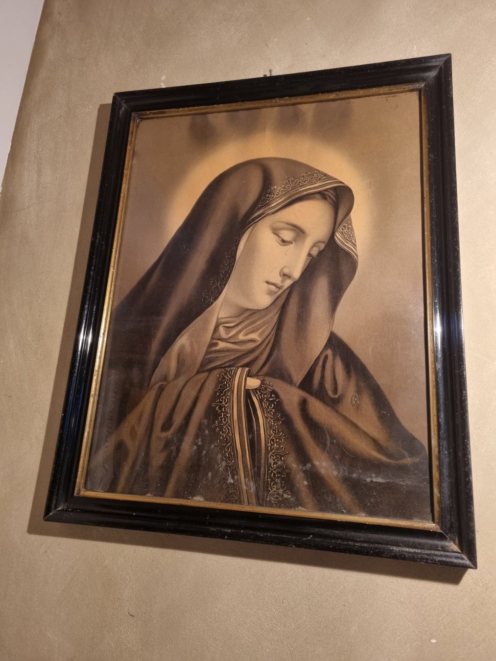 Foto & Immagini: antikes Bild mit altem Glas (Luftblasen) – Usato da Fürstenaubruck venduto da PizBeverin2018 8