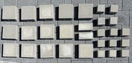 Pflasterstein, Verbundsteine, 14x 20/20, 2x 20/10, 13x 10/10