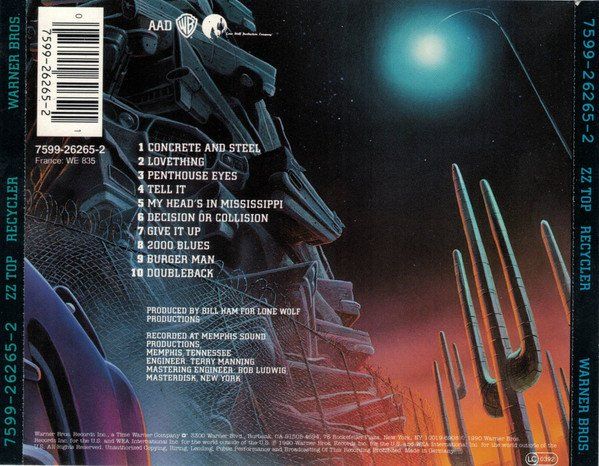 CD: CD ZZ Top - Recyler (1990) – Usato da Möriken AG venduto da mineralia 1