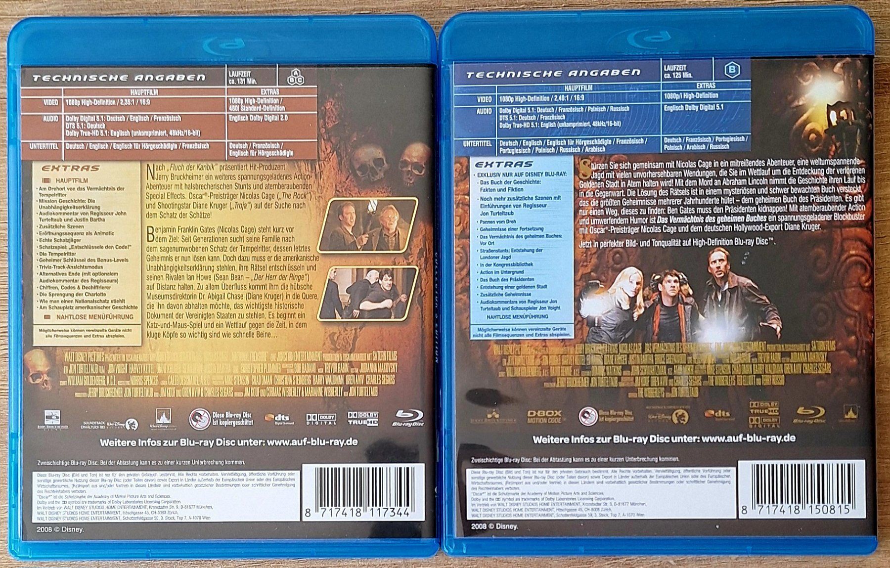 Alle DVDs: Schatzjäger Doppelpack Blu-ray Nicolas Cage – Gebraucht aus Schaffhausen von Jerry711 3