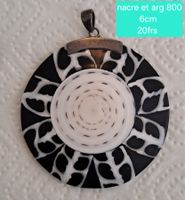 Pendentif nacre et argent 800