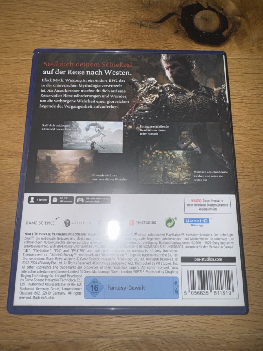 Sony Spiele: Black Myth: Wukong PS5 – Gebraucht aus Laupen BE von WinterSnow 1
