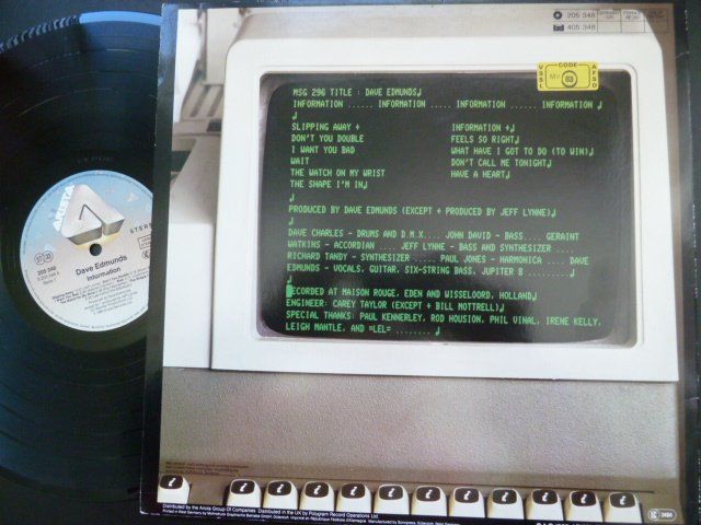 Dischi in vinile: Dave Edmunds - Information  (VG++) – Usato da Au ZH venduto da sikoku 1
