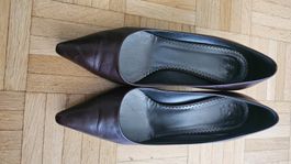 Chaussures Navyboot en cuir marron foncé - T. 38.5