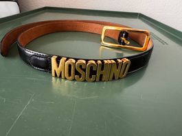 Original Moschino Gürtel Leder 85cm