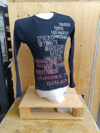 Langarm-Rippshirt