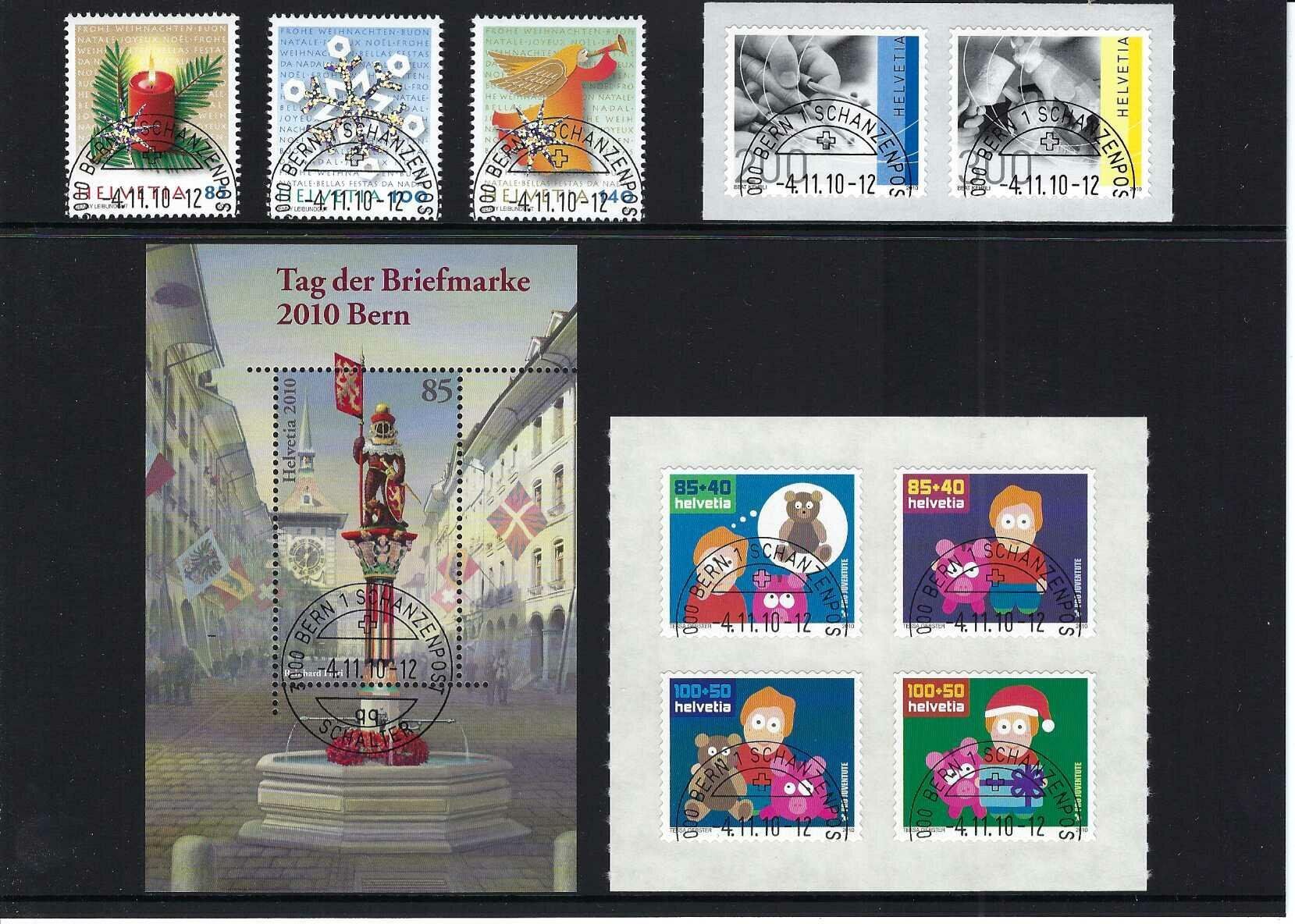 Tutti i francobolli: Schweizer Briefmarken Jahresset 2010 gestempelt – Usato da Diegten venduto da Pdiego 1